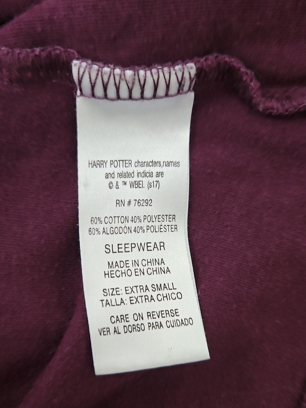 Harry Potter Tank & Short PJ Set in Purple - Picture 4 of 8